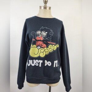 Gildan Unisex Black Dragon Ball Z Goku Sweatshirt, size Small